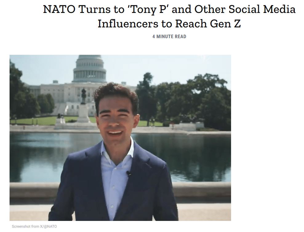 From Traditional Media to TikTokers: When NATO Changes the “Channel” From Traditional Media to TikTokers: When NATO Changes the “Channel”
